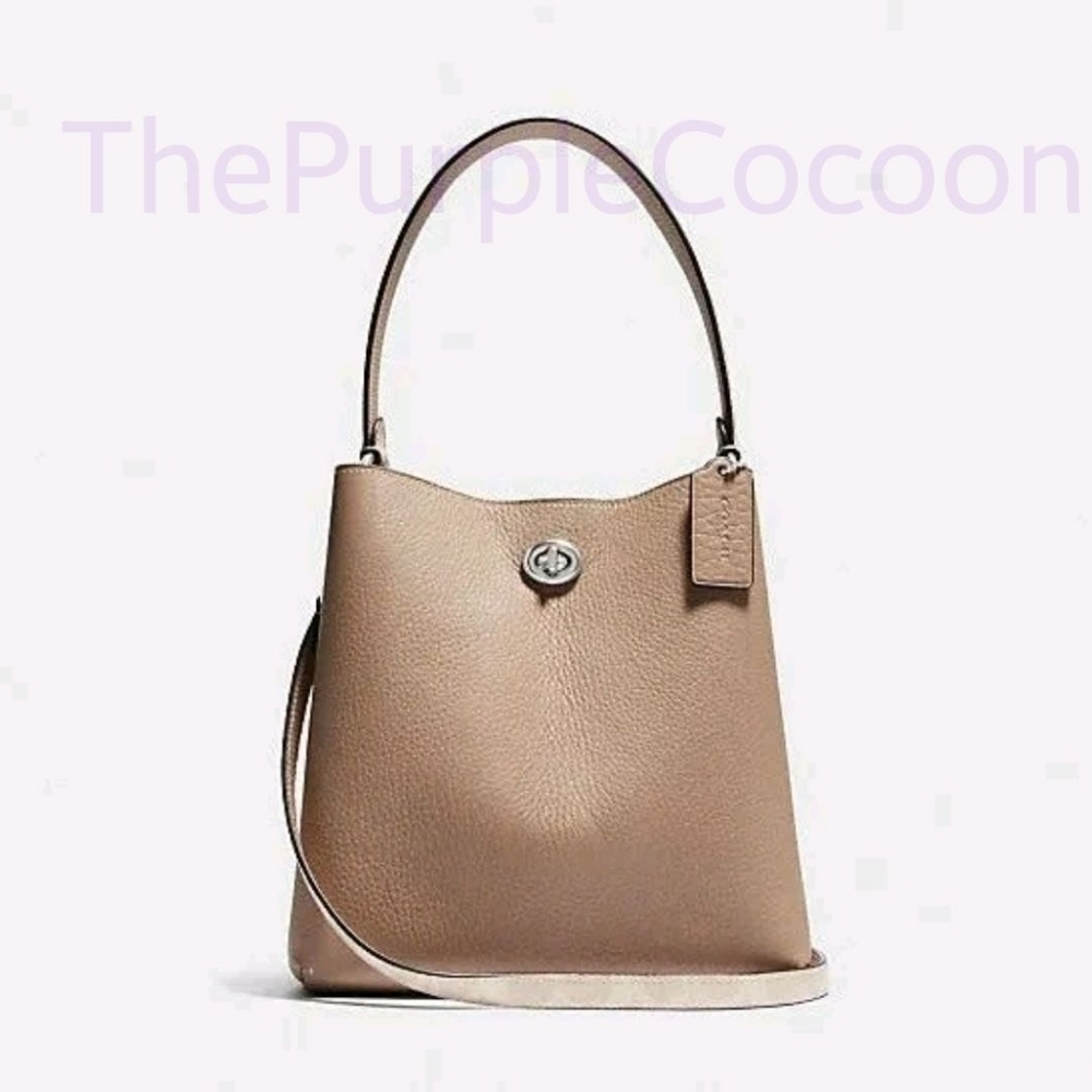NWOT, Coach Charlie Bucket Bag 21 In Blocked Signature Canvas #89101